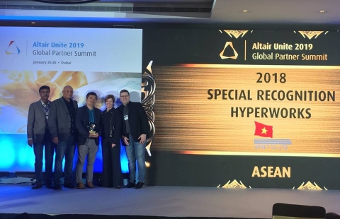 UPVIET - Đại lý xuất sắc năm 2018 khu vực Asia Pacific của Hãng Altair